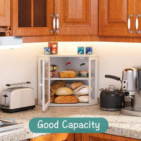 Viewcare bread box corner design showing space-saving placement
