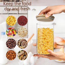 VIEWELLD airtight jars keep cereals, flour, or rice fresh.