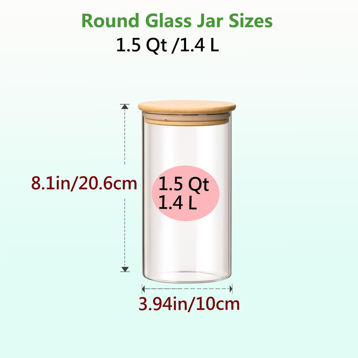 VIEWELLD clear borosilicate glass shows contents at a glance.