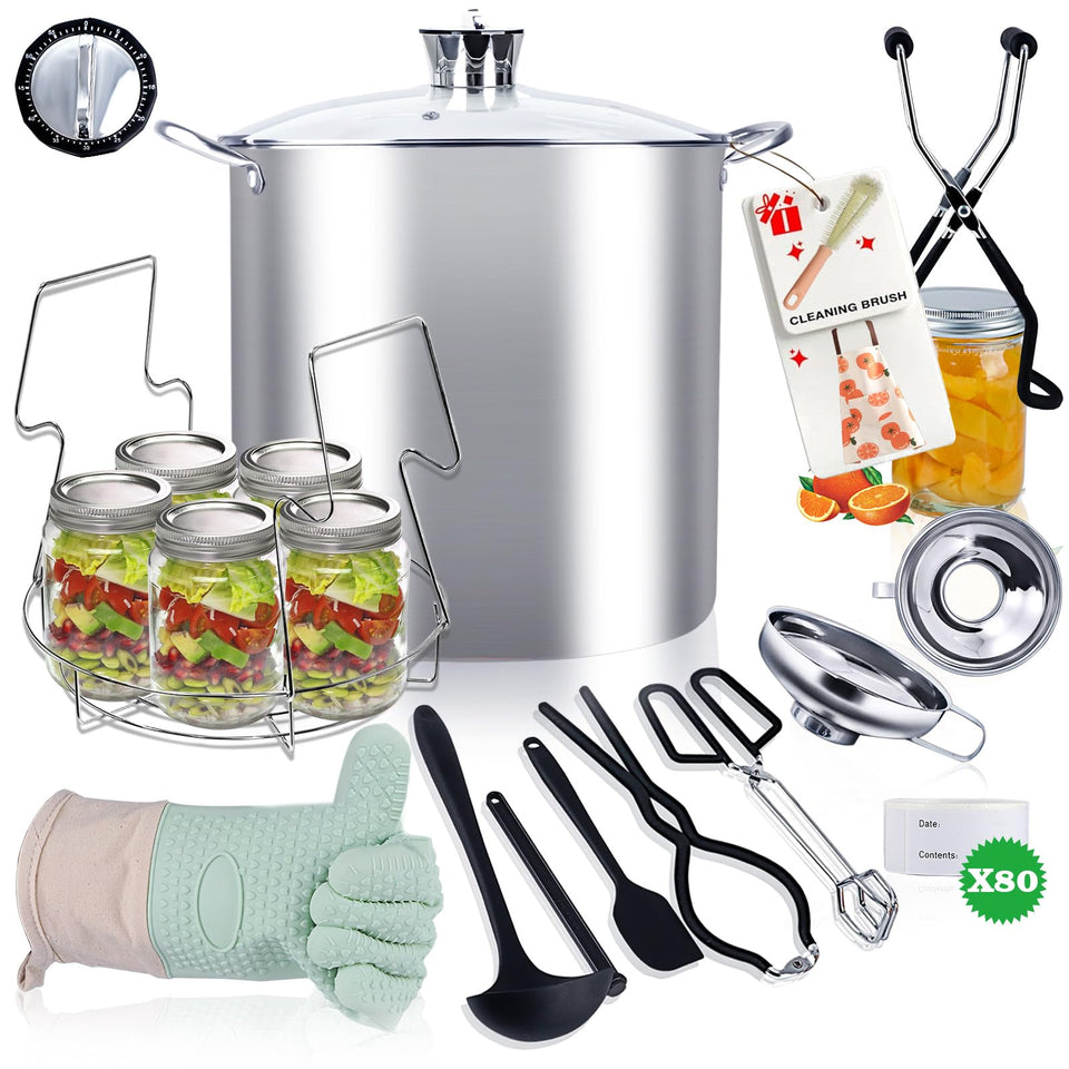 Vigamimn canning pot 20qt with durable stainless steel for even heating