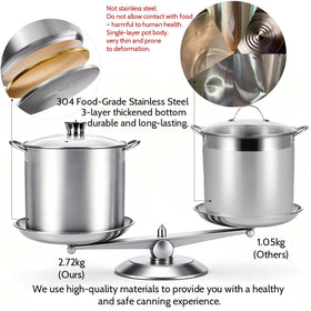 Vigamimn canning tongs stainless for safe jar handling