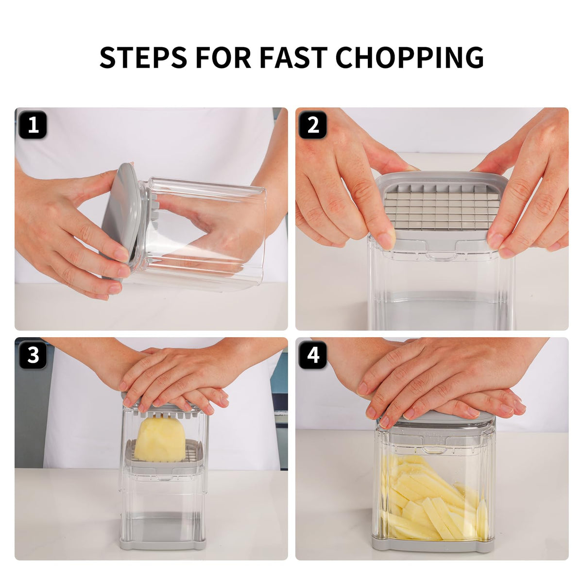 Vihoom compact storage container keeps cut pieces tidy.