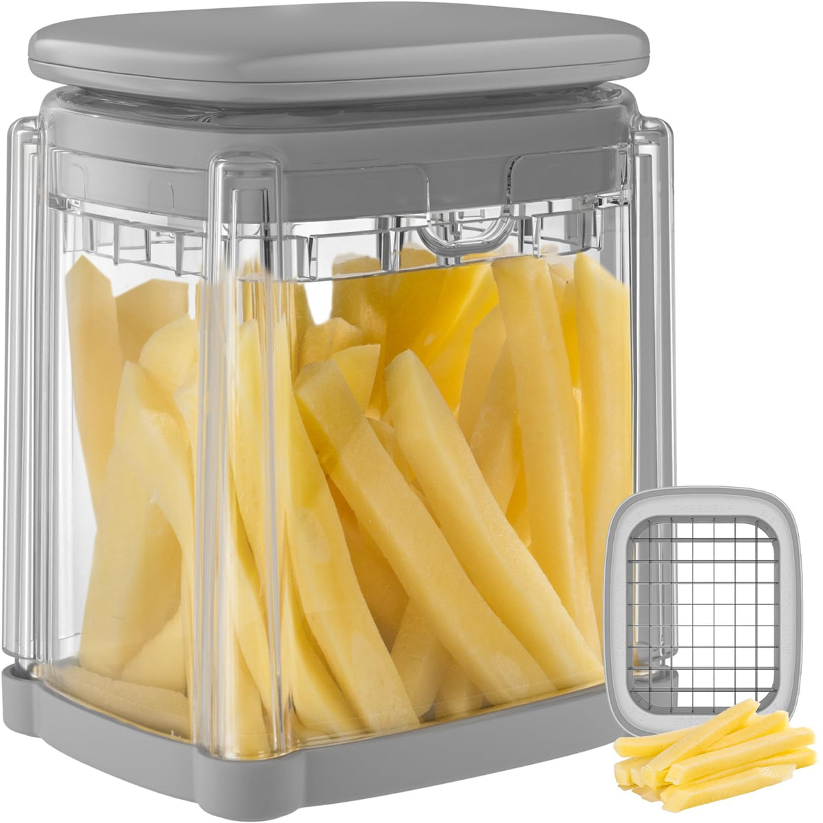 Vihoom French Fries Cutter blade area for uniform sticks.