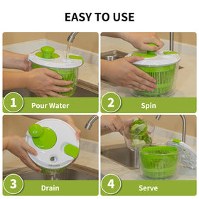 Vihoom bowl doubles as a salad bowl after spin.