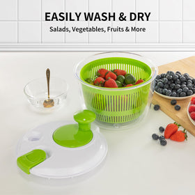 Vihoom salad spinner ready for fruit and vegetable prep.