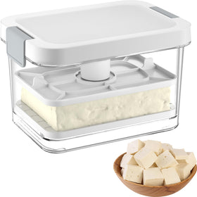 Vihoom Tofu Press in front view, compact design for quick meal prep.