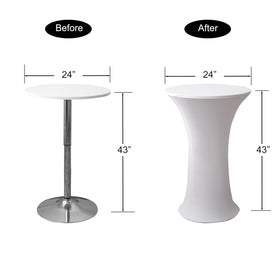 Viiamacki pool party spandex tablecover resists stains and cleans easily