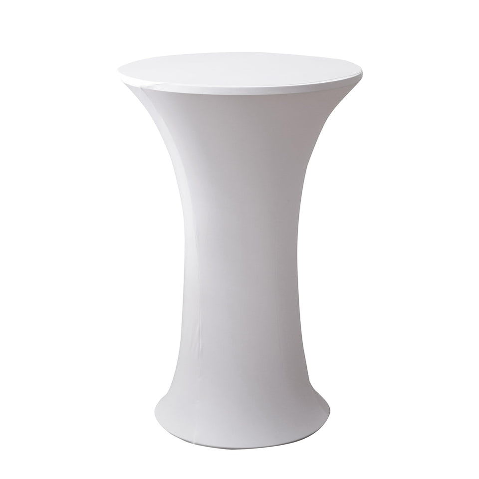Viiamacki round tablecloth with elastic fit creates a seamless, slip-free surface