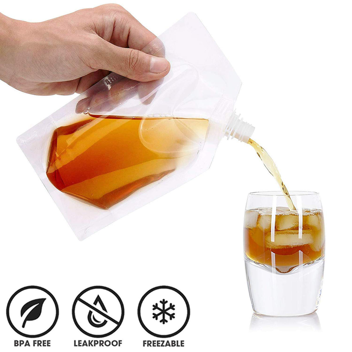 Vigne collapsible drink bags save space in luggage and backpacks.