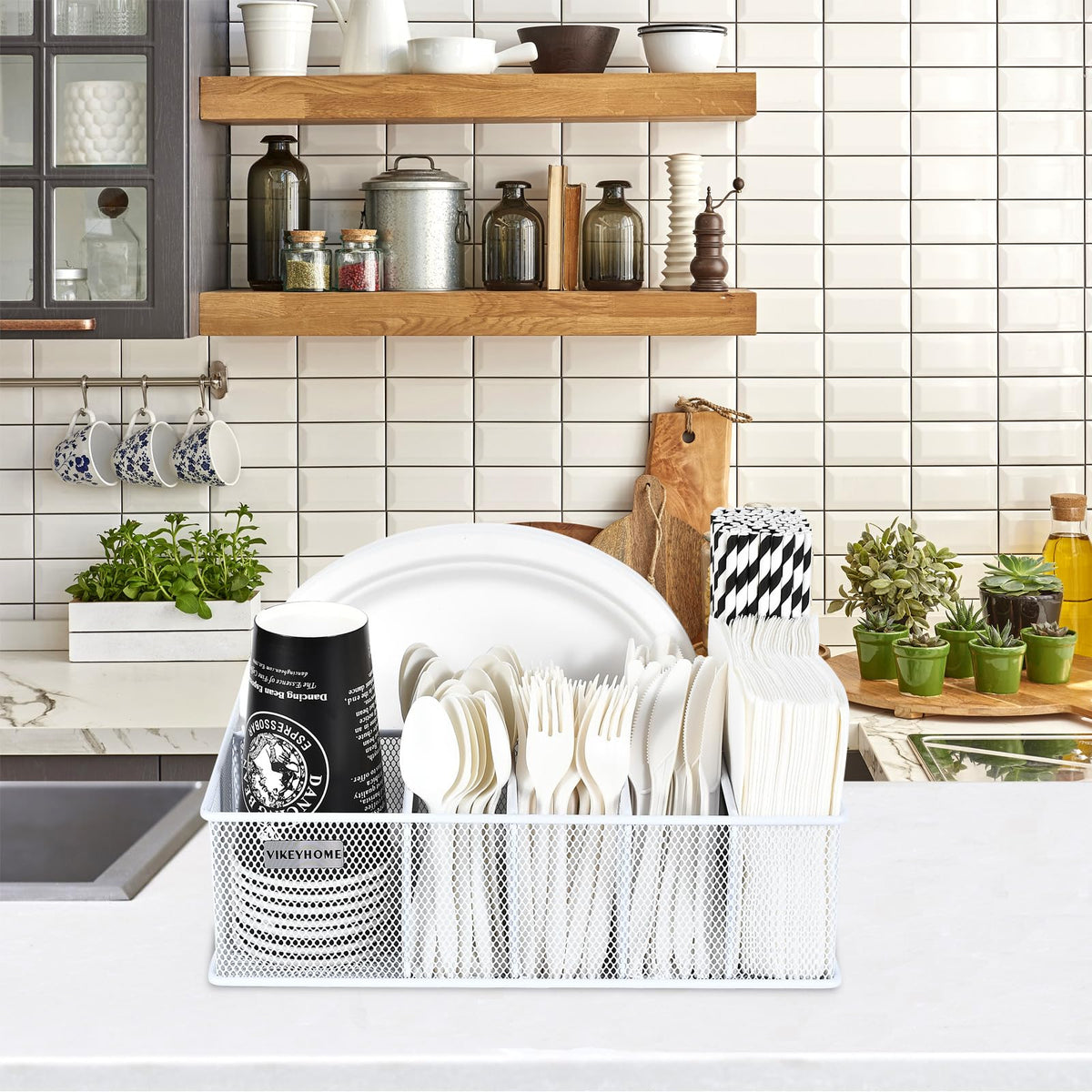 VIKEYHOME easy-clean with damp cloth for quick maintenance.