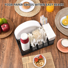 VIKEYHOME durable metal construction provides sturdy support for busy events.