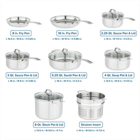 Viking sauté pan with helper handle for comfortable, controlled stirring