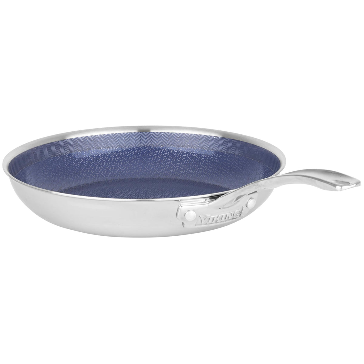Viking Hybrid Plus 10-inch fry pan with 3-ply ceramic nonstick for versatile cooking.