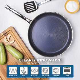 Viking Hybrid Plus oven-safe up to 500F indicator and stovetop use