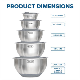 Viking 8 qt bowl with lid great for bulk mixing and serving