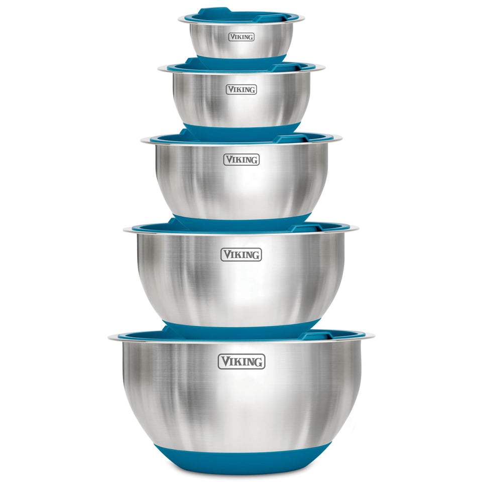 Viking Mixing Bowls Set for meal prep and mixing in a 10-piece collection.