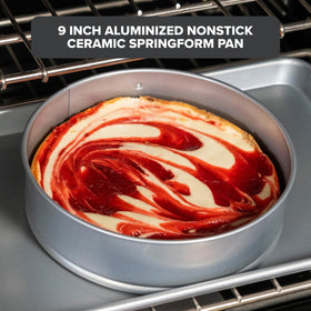 Viking Premium 9-Inch Springform Pan delivers even heat for consistent results.