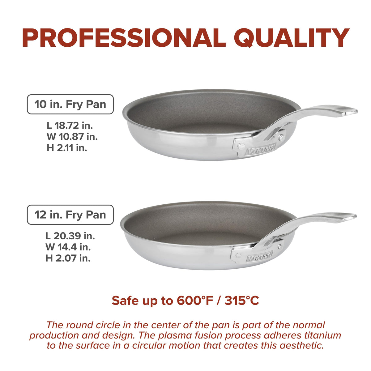 Viking PureGlide Pro egg release emphasizes easy food release.