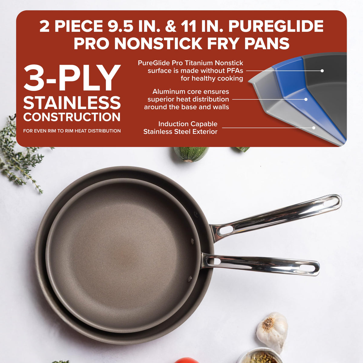 Viking PureGlide Pro handle closeup with ergonomic grip.