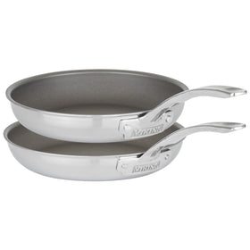 Viking PureGlide Pro outer angle shows titanium surface for even heating.