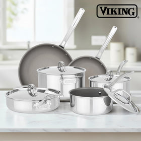 Viking PureGlide Pro 3-Ply scratch-resistant surface suitable for metal utensils