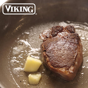 Viking PureGlide Pro drip-free pouring minimizes mess during serving.