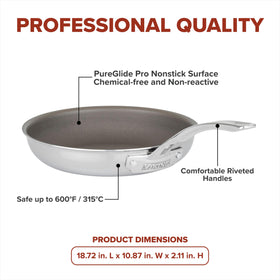 Viking PureGlide Pro even-heat distribution supports consistent searing.