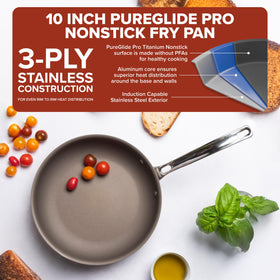 Viking PureGlide Pro pan ready for induction cooktops with even heating.