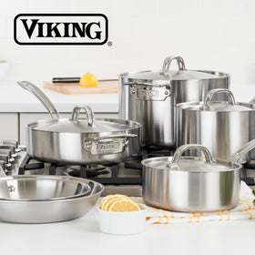 Viking stainless steel colander strainer for easy drainage