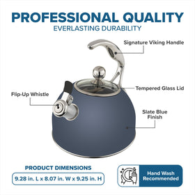 Viking 3-ply base ensures fast, even heating.