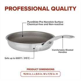 Viking PureGlide Pro 3-Ply pan in oven, oven-safe up to 600F