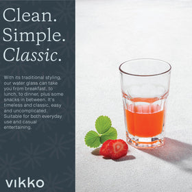 Vikko Morocco dishwasher-safe glass for quick, easy cleanup after meals.