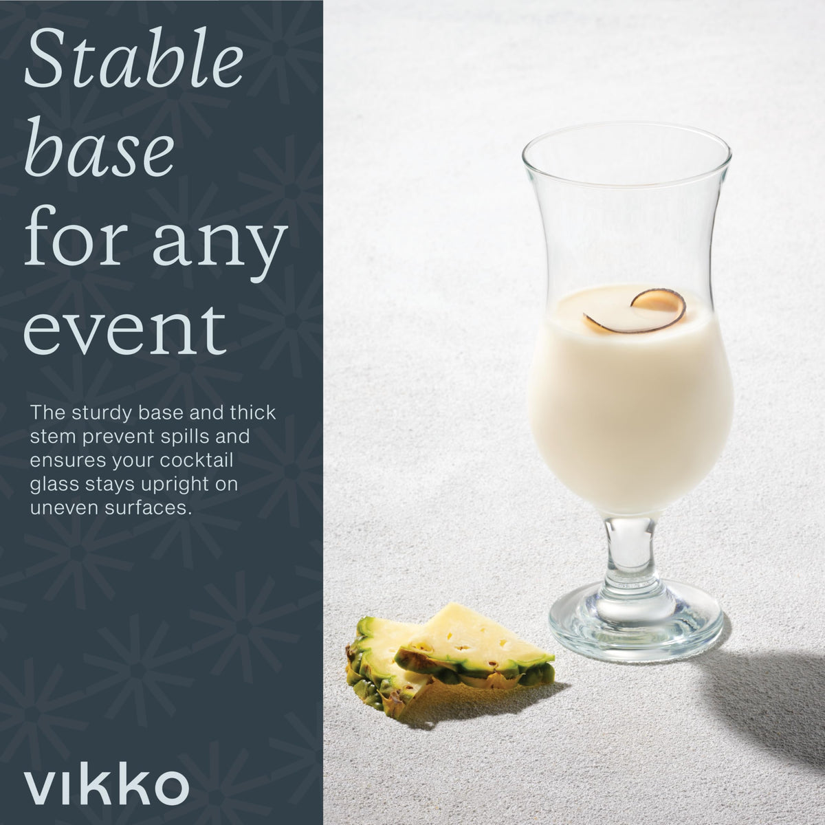 Vikko pina colada glasses four-piece set ideal for sharing