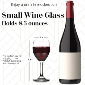 Vikko red and white wine glasses set with elegant silhouette for entertaining.