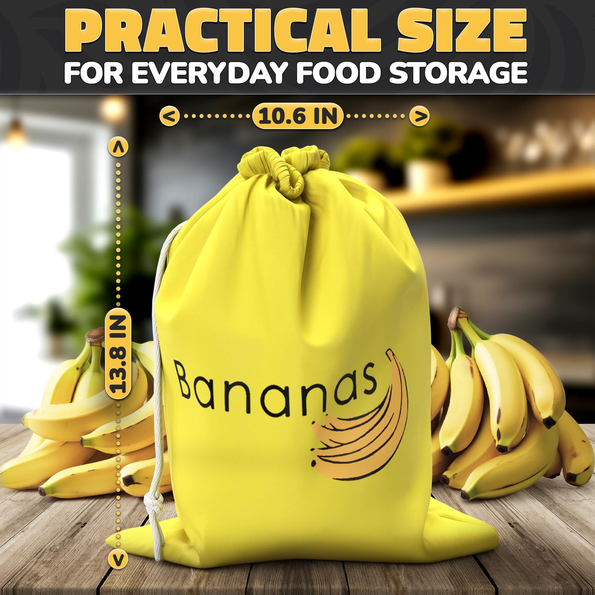 VIKROM banana bag closed seal reduces air exposure and odors