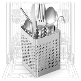 VIKROM dishwasher chopstick basket front view shows compact organization.
