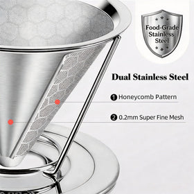 Vikuces stainless steel body resists rust and odors for long-lasting performance.