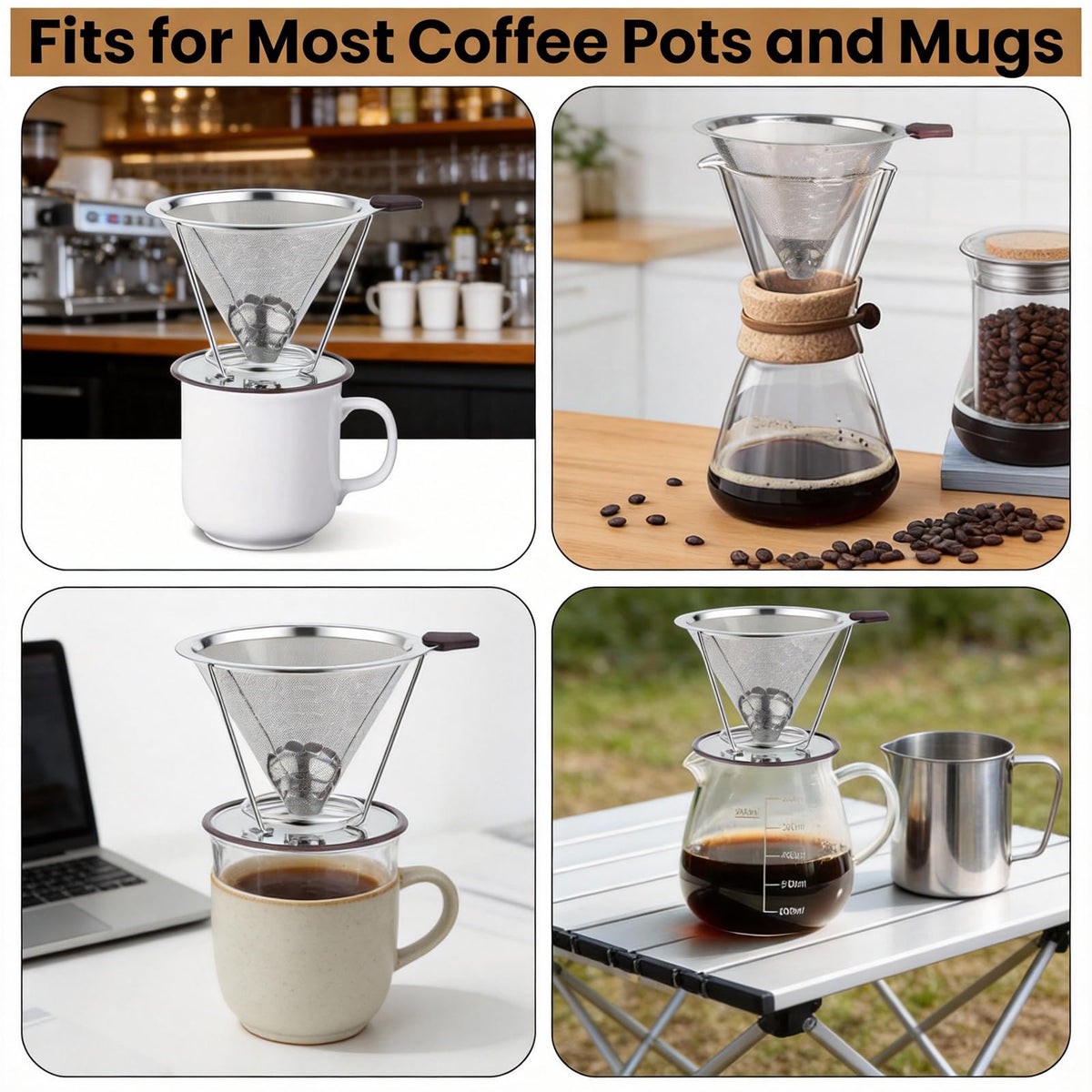 Vikuces stainless steel honeycomb filter design highlights durability and steady flow.