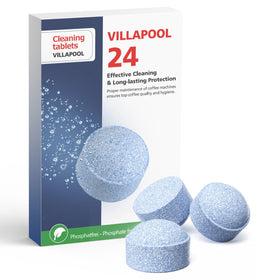 VILLAPOOL one-tablet-per-cycle usage simplifies routine maintenance.
