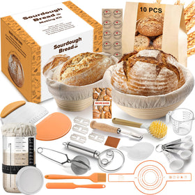 VIMERPA starter jar with band and thermometer for precise fermentation monitoring.