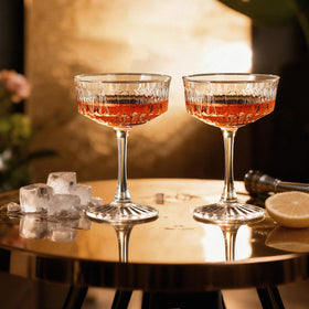 VIMERPA wide-mouth coupe glass for aroma release during stirring