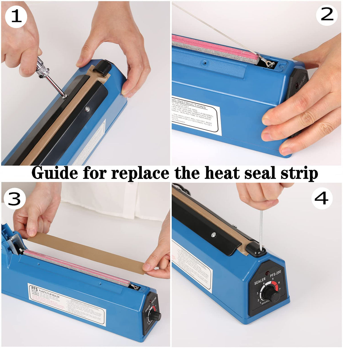 Easy maintenance and cleaning of the sealing surface after use.