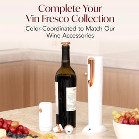 VIN FRESCO compact desktop wine tool saves counter space.