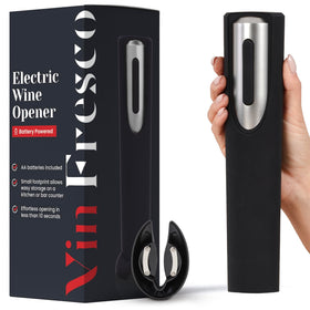 VIN FRESCO electric wine opener battery-operated for easy uncorking at home or on the go