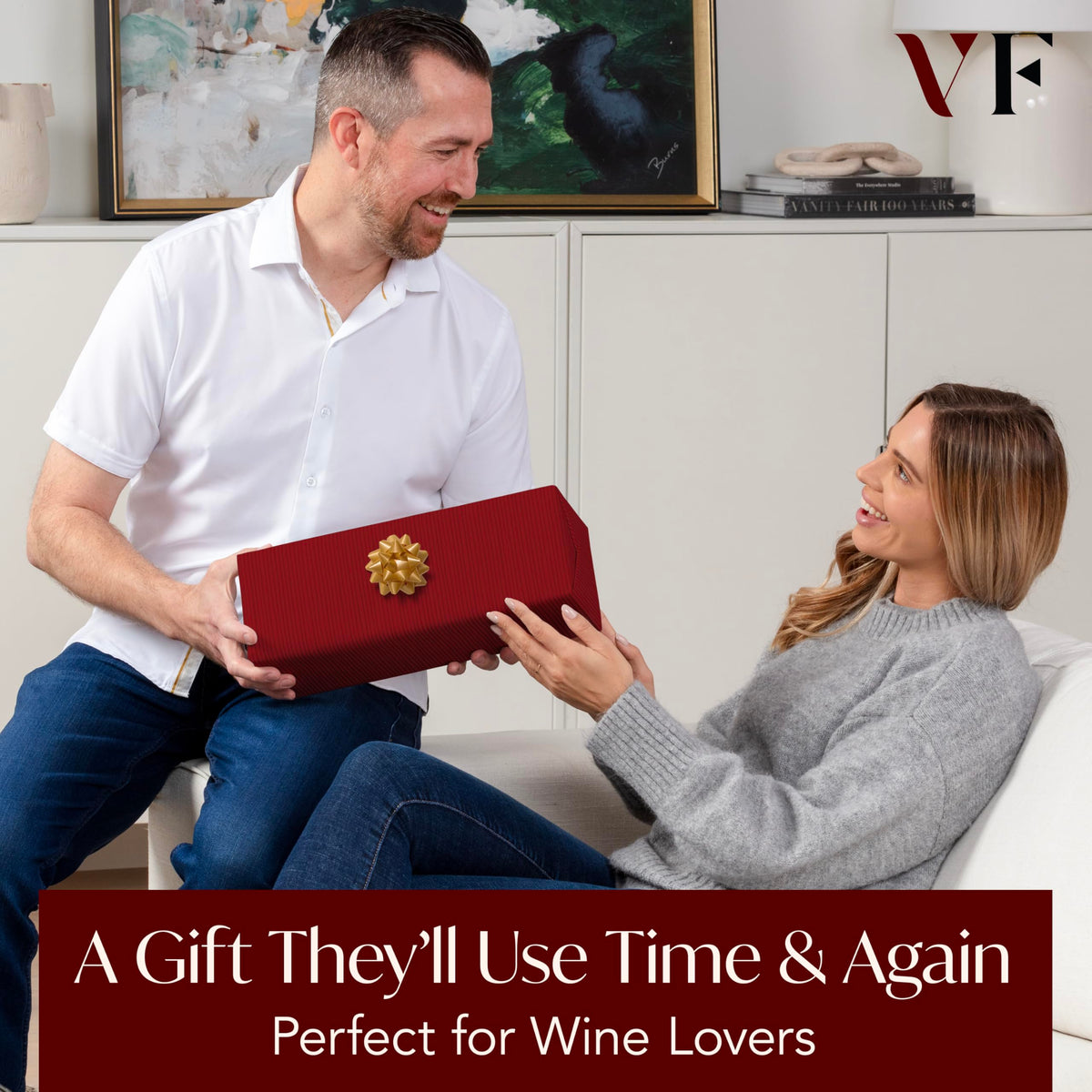 VIN FRESCO gift-ready wine accessory set ideal for gifting