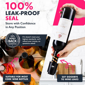 VINABON leak-proof seal in horizontal bottle storage