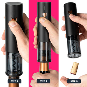 VINABON LED indicator shows power status during bottle openings.
