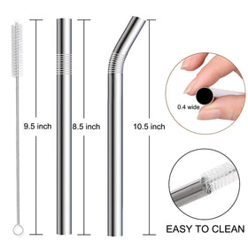 Vinaco cleaning brush included for interior straw cleaning