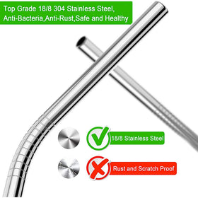 Vinaco dishwasher-safe stainless straw for quick cleanup