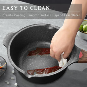 Vinchef all-stove compatible stockpot works on induction, gas, electric, ceramic